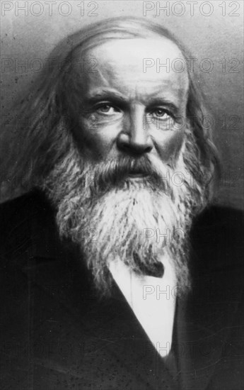 Dimitri ivanovich mendeleev, 1834 - 1907, famous russian chemist.