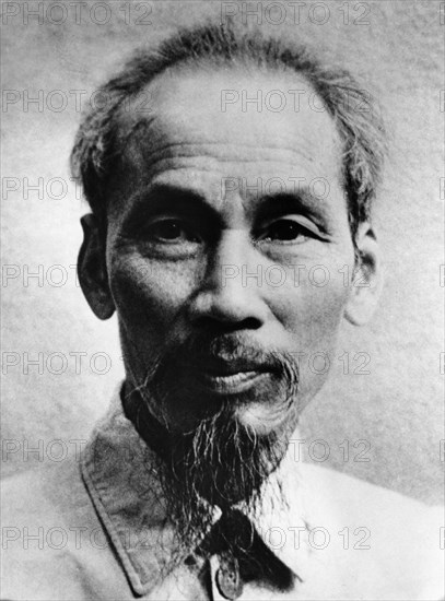 President ho chi minh of the democratic republic of vietnam, 1954.