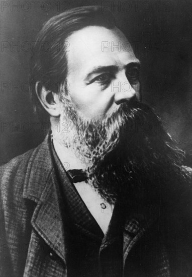 Portrait of friedrich engels taken in 1879.