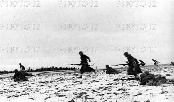 Red army of ussr, counter-offensive attack, in nov, 1941.