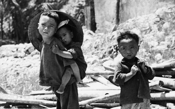 Orphaned north vietnamese children, early 1970s.