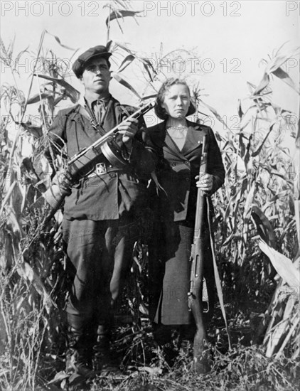 Russian partisans during world war ll.