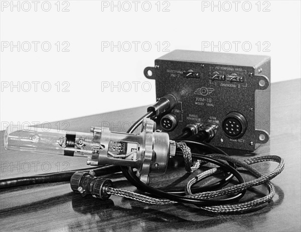 Ionization manometer with d,c, amplifier used on the soviet sputnik 3 satellite, 1958.