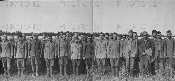 German soldiers taken prisoner near odessa.