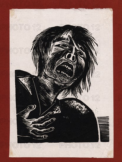 Cry! oppressed slaves!', a chinese woodblock print.