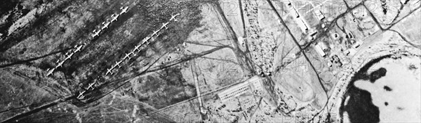 Photos taken by american u2 spy plane shot down over soviet territory in 1960, the photo shows soviet industrial and strategic facilities, pilot of u2 plane: gary frances powers.