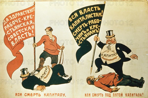 Soviet propaganda poster from 1919