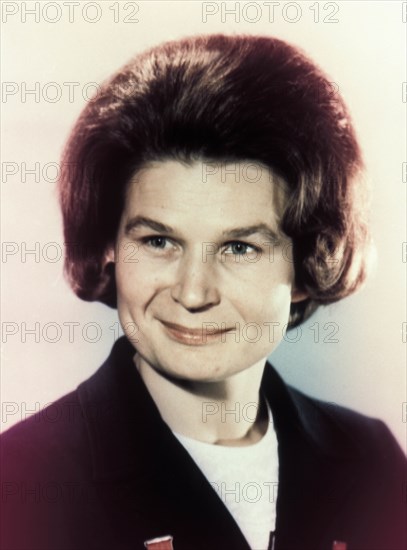 Soviet cosmonaut valentina tereshkova, the first woman in space, 1965.