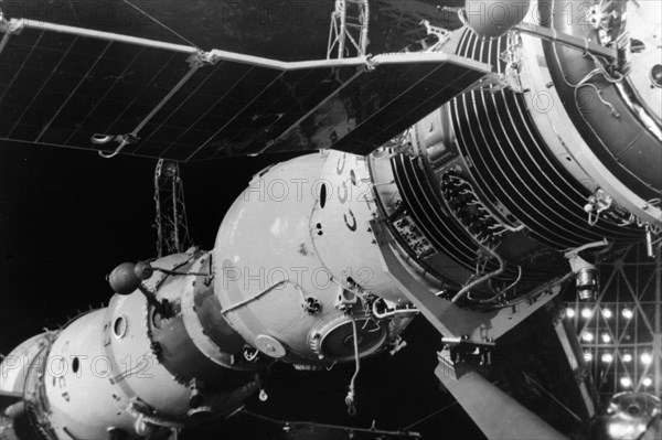 Salyut 1, the first soviet orbiting space station, launched in 1971.