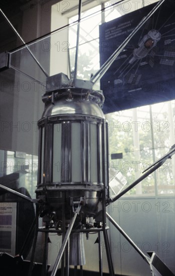 Soviet satellite sputnik 3 at the space exchange, 1966.