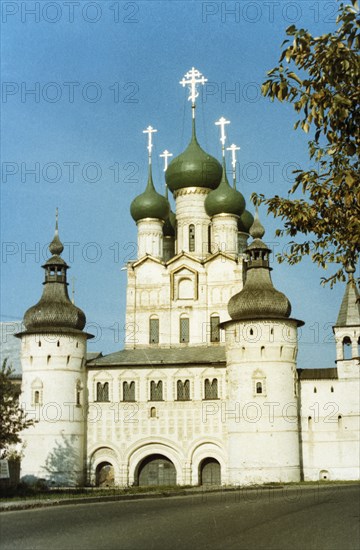 Church of st, john the apostle in the rostov kremlin in rostov the great, yaroslavl region of russia.