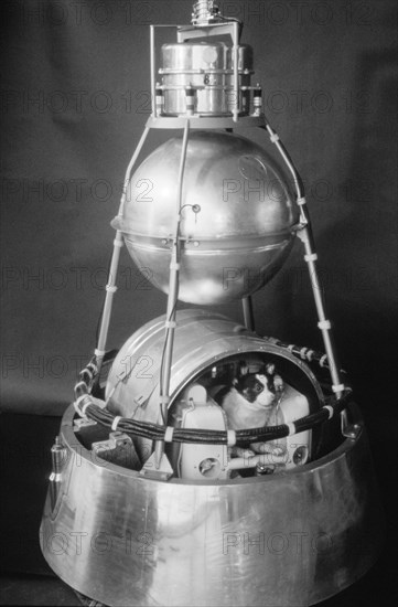 Sputnik 2 capsule, 1960s.