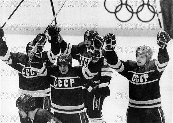 15th winter olympics, calgary, canada, 1988, the soviet national team beats sweden 7 to 1 in the penultimate match on february 26, 1988.