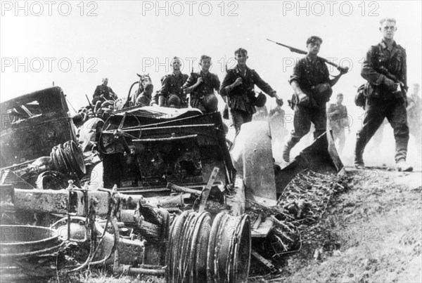 German invasion troops on march 1941.