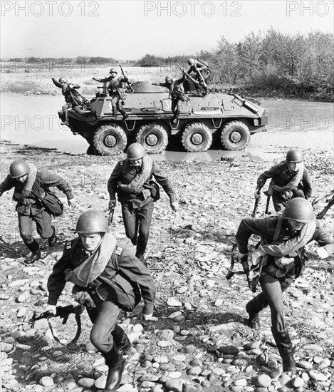 Border guards day, may 28, 1974, during maneuvers.