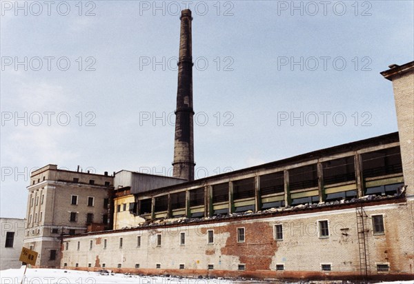 Siberian chemical combine in seversk (formerly tomsk-7), siberia, a radiochemical mill for processing of nuclear fuel, after an explosion of a reservoir containing 20 cubic meters of radio active solution, april 1993.