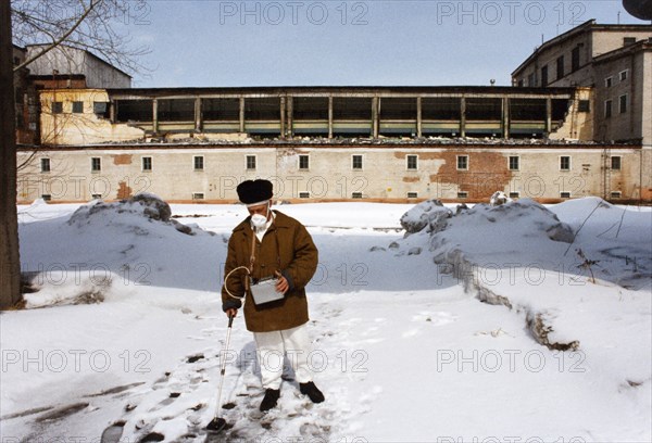 Siberian chemical combine in seversk (formerly tomsk-7), siberia, a radiochemical mill for processing of nuclear fuel, after an explosion of a reservoir containing 20 cubic meters of radio active solution, april 1993.