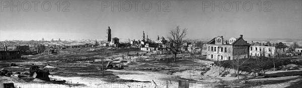 Smolensk region, dorogobuzh city was captured by german invaders, february 1941.