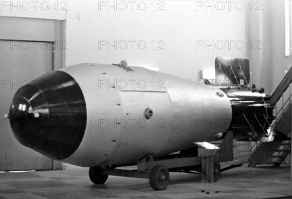 The most powerful thermonuclear air bomb tested in 1961 at ranging field on novaya zemlya, russian nuclear experts call this bomb 'kuzkina mat' nikita khrushchev's threat, in memory of famous address of soviet leader to the united nations in which he threatened the west, the bomb is on display at the museum of nuclear weaponry in arzamas-16.