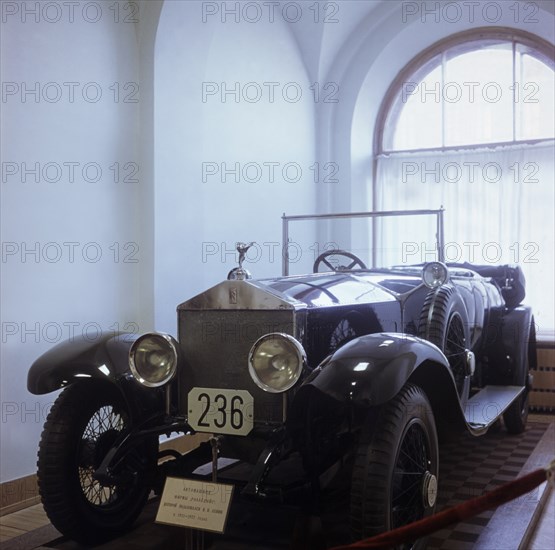 V, i, lenin's rolls royce on display at the gorky leninskiye museum in moscow, russia.