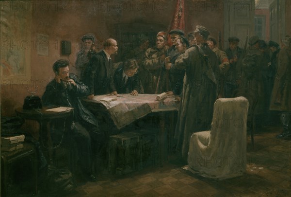 Before the assault' by s, p, viktorov, oct, 25, 1917.