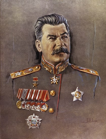 Portrait of joseph stalin.