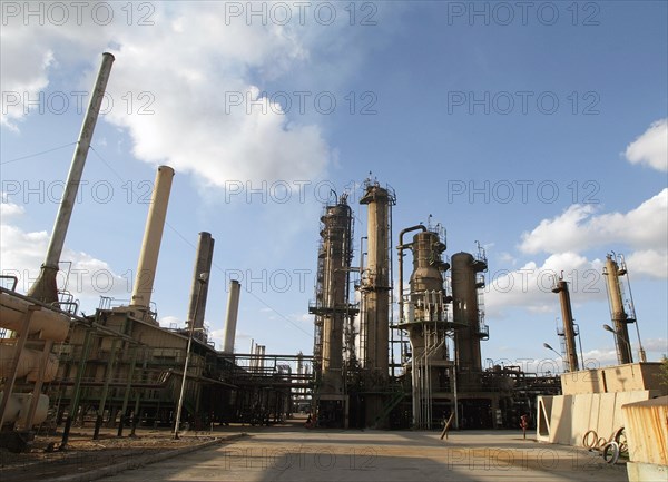 Oil-refinery on the outskirts of baghdad, iraq, 2/2/03.