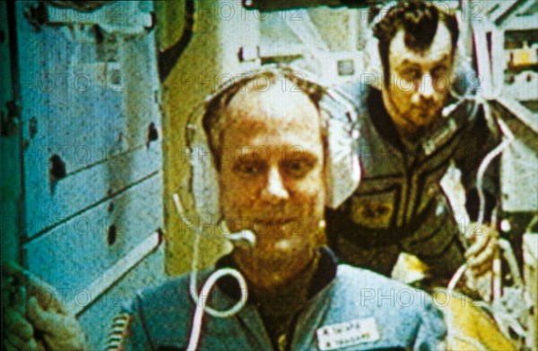 Mir 1995: us astronaut norman thagard on the day he broke the us record for time in space.