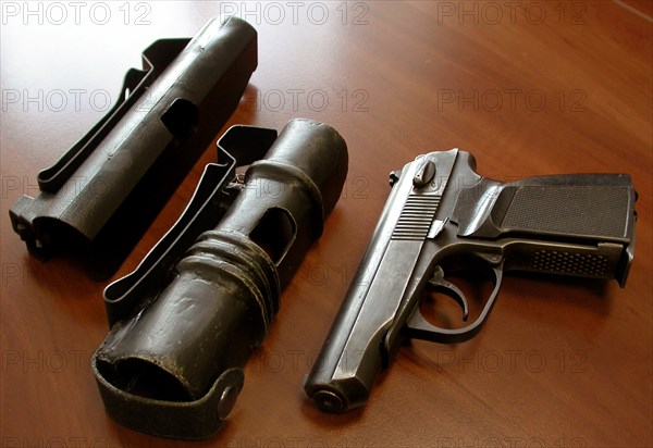 The 'efa' jsc started to manufacture a modefied holster for rapid use of the gun, chelyabinsk, russia, september 2004.