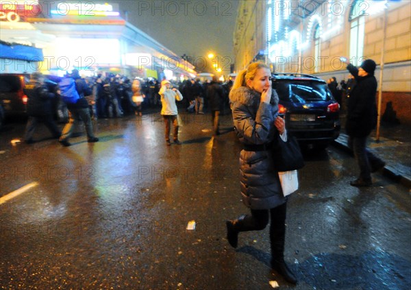 Moscow, russia, december 5, 2011, demonstrators during an opposition protest in central moscow against alleged vote-rigging in the december 4 parliamentary election.