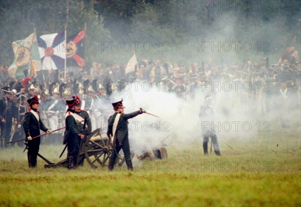 September 9, 1996, traditional festivities marking 184th anniversary of famous borodino battle were held yesterday on borodino field ,the site of the most fierce and bloody battle of the xix th century, about 100km west of moscow,hundreds of participants clad in military uniforms of russian and napoleon armies took part in the colourful show.