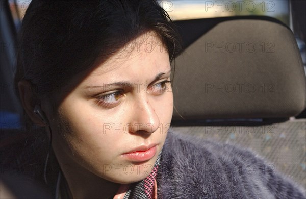 September 12, 2006, daughter nastya of former yukos chief mikhail khodorkovsky has arrived at the railway station after a meeting with her father at a penal colony in krasnokamensk in the chita region where he is serving out an eight-year sentence for fraud and tax evasion.