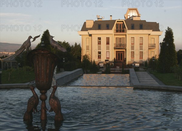 Tbilisi region, georgia, the countryside 'cottage' of georgian tycoon badri patarkatsishvili, february 2008.