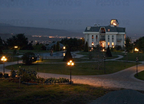 Tbilisi region, georgia, the countryside 'cottage' of georgian tycoon badri patarkatsishvili, february 2008.