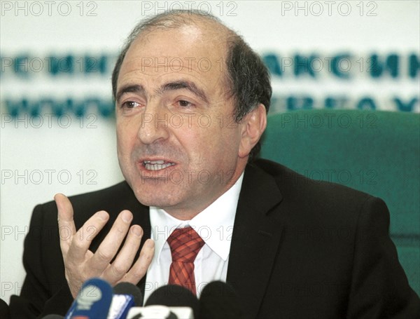 I do not shun responsibility because i think that everything i did was within the law', with such a word mass-media tycoon boris berezovsky (in pic) assures journalists at the press-conference he held, as he had been invited to the prosecutor general's office on tuesday, he also emphasized on monday that he was not going to avoid a meeting with the investigator, moscow, russia, october 16, 2000.