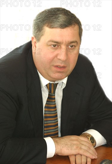 Mikhail gutseriyev as president of slavneft oil and gas company.