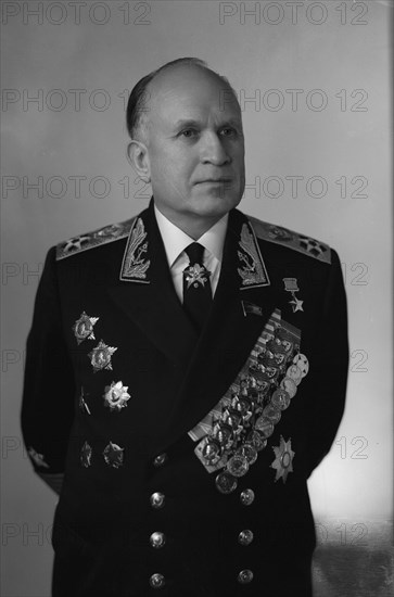 Soviet naval commander sergei gorshkov.