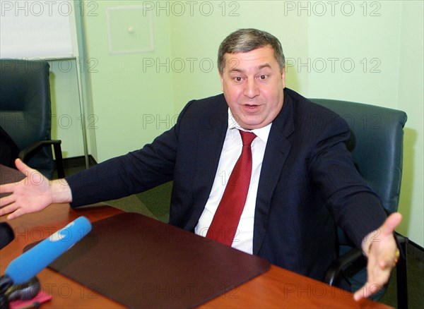 Mikhail gutseriyev as president of slavneft oil and gas company.