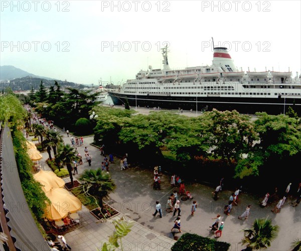 Yalta, black sea resort, ukraine, 1990s.