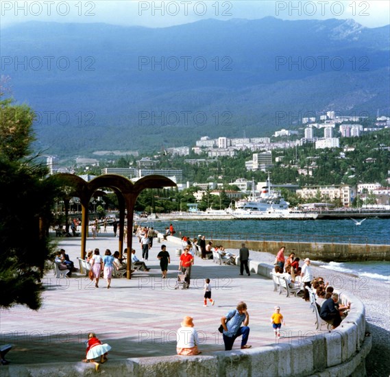 Yalta, black sea resort, ukraine, 1990s.