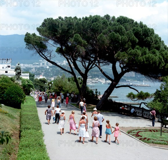 Yalta, black sea resort, ukraine, 1990s.