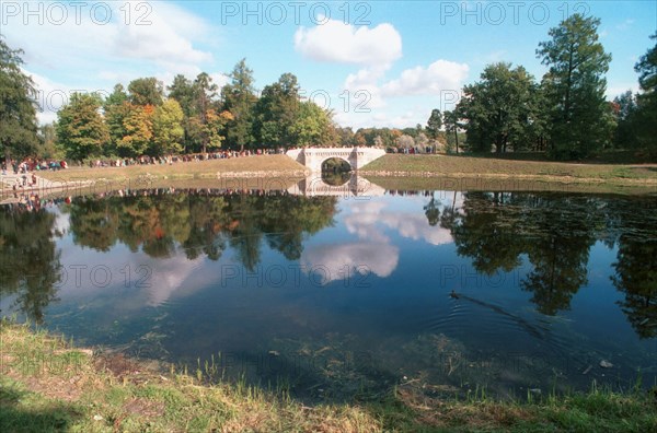 The throne hall of the gatchina palace (in picture) a favourite palace of the russian emperors will be opened for visitors to the summer season after the reconstruction.