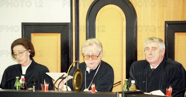 Moscow, russia, 10/15/1998: judges of russia's constitional court