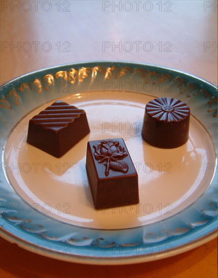 Laima chocolates on display, riga, latvia, 2003.