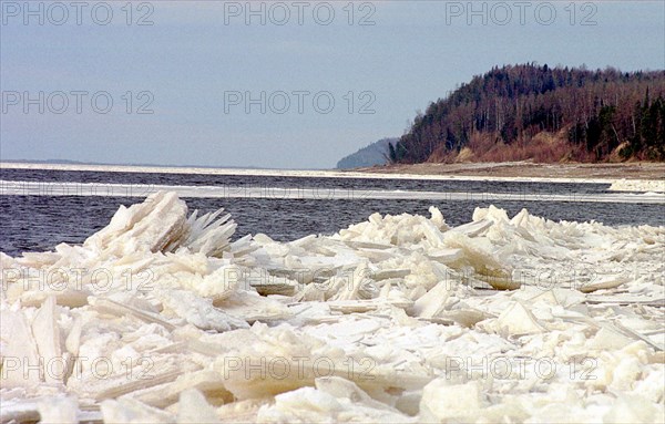 Winter in khanty-mansiysk, siberia, russia, 2000.