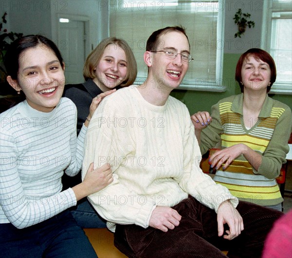 Peace corps volunteer mike ste (center) of denver university, usa, teaches english at stiks school, it is the first in kazakhstan state school with paid education, its 196 pupils learn economics, computer programming, psychology, two foreign languages, driving and choreography, the school issues its own newspaper, yury stepkin, the subdeacon of the local cathedral, is the principal.