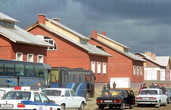 Russia 2001: town of shchuchye, kurgan region, russia, site of an important storage center for chemical weapons built during the cold war years.