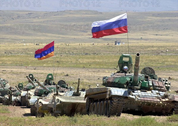Joint command and staff exercises of russian and armenian troops, armenia, august 9, an episode of the joint command and staff exercises of russian and armenian troops (in pic), the marshal bagramyan firing range was the scene of the exercises of armenian armed forces and personnel of the russian military base in the territory of the republic.