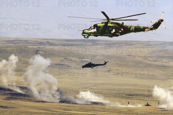 Joint command and staff exercises of russian and armenian troops, armenia, august 9, an episode of the joint command and staff exercises of russian and armenian troops (in pic), the marshal bagramyan firing range was the scene of the exercises of armenian armed forces and personnel of the russian military base in the territory of the republic.