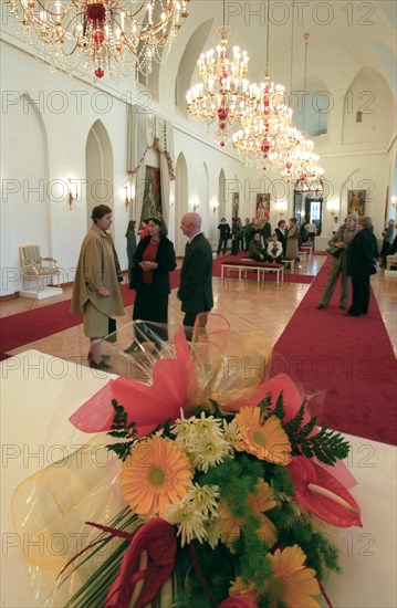 Moscow,russia, april 15 2003, an interior view of the 'opera house' in the tsaritsyno museum after the restoration, the palace was built by architect vasili bazhanov at the times of catherine the great,  (photo itar-tass/ yuri mashkov),  15,04,2003.